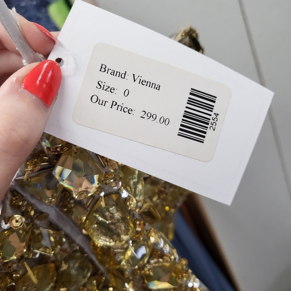 Leopard Print Prom Dress by Vienna - Picture 4 of 4